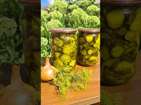 Огурчики-пикули для бургеров на зиму🥒🔥 #рецепты #рецепт #готовим #огурцыназиму #огурчики #заготовки