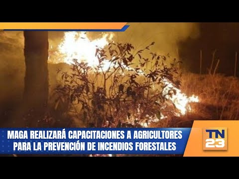 MAGA realizará capacitaciones a agricultores para la prevención de incendios forestales