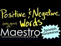 Understanding Positive and Negative Words in Spanish