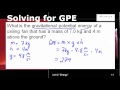 Gravitational Potential Energy Concepts