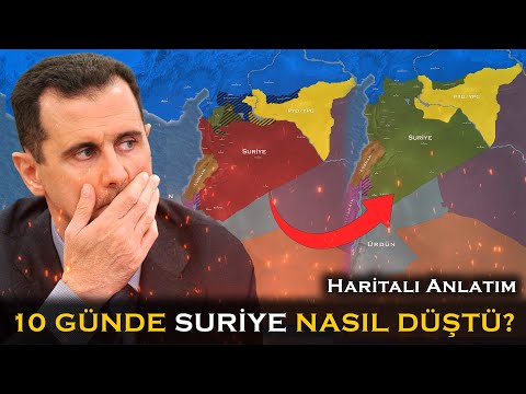 Esad 10 günde Nasıl Devrildi ? | Tek Parça |  Gün Gün Harita üzerinde Anlatım