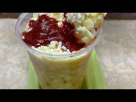 Deliciosos Antojitos Mexicanos esquites y salsa