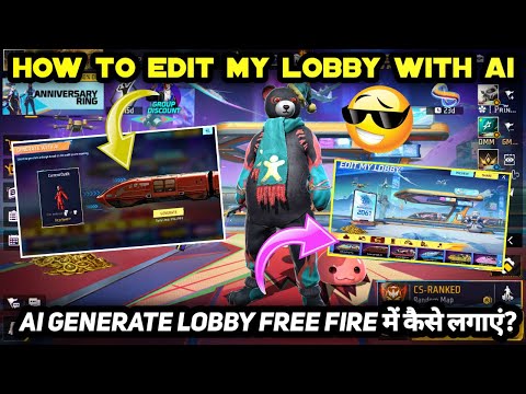 HOW TO COMPLETE EDIT MY LOBBY WITH AI KAISE PURA KAREN IN FREE FIRE MEIN NEW LOBBY CHANGE KAISE KARE