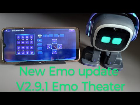 New Emo Update V2.9.1 Emo Theater! #emorobot #emopet #update #new #robot #ai #theatre #animation