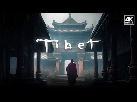 A Rainy Day in Tibet - Meditative Tibetan Relaxation Music - Healing Ethereal Ambient Music 4K
