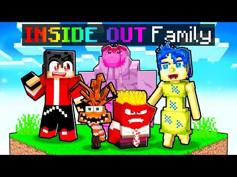 Having a INSIDE OUT 2 Family in Minecraft!