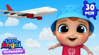Pakailah Sabuk Pengaman di Pesawat! | Little Angel Indonesia | Kartun dan Lagu Anak Favorit