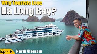 Ep 9 Ha Long Bay Vietnam , Day trip to Ha long Bay 5 star Cruise, Limestone caves, 170 km from Hanoi