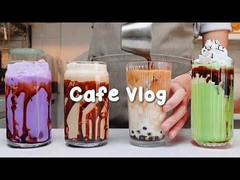 😋*멈출 수 없이* 주문이 쏟아지는 바쁜 아침🤎지치고 힘들 땐 음료 ASMR로 힐링해요/카페브이로그/Cafe Vlog/ASMR/Tasty Coffee