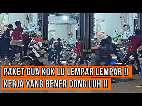 PANTAS AJA BARANG PADA RUSAK !! paket terbang seperti lempar lembing