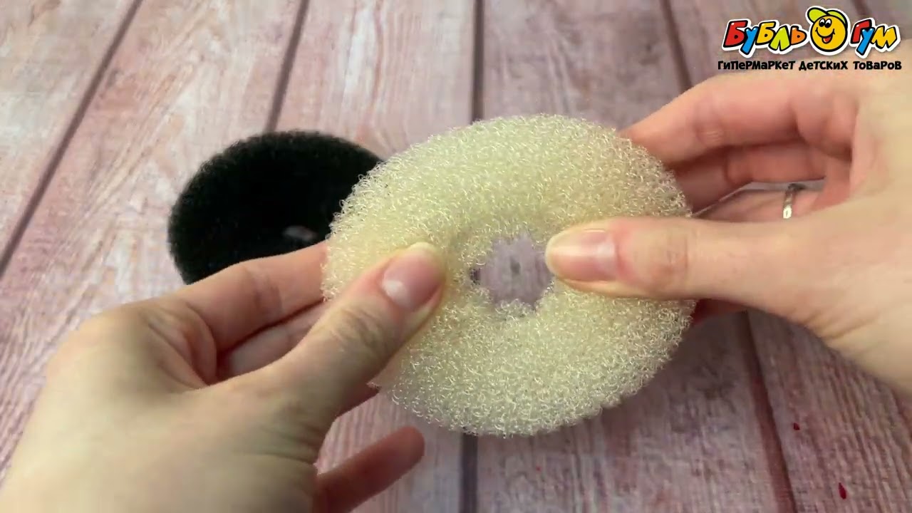 Резинки для создания пучка 1шт 10см в ассортименте - видео