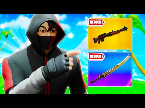 FORTNITE ONT REMIS les MEILLEURS ITEMS du JEU ! (incroyable la carabine)