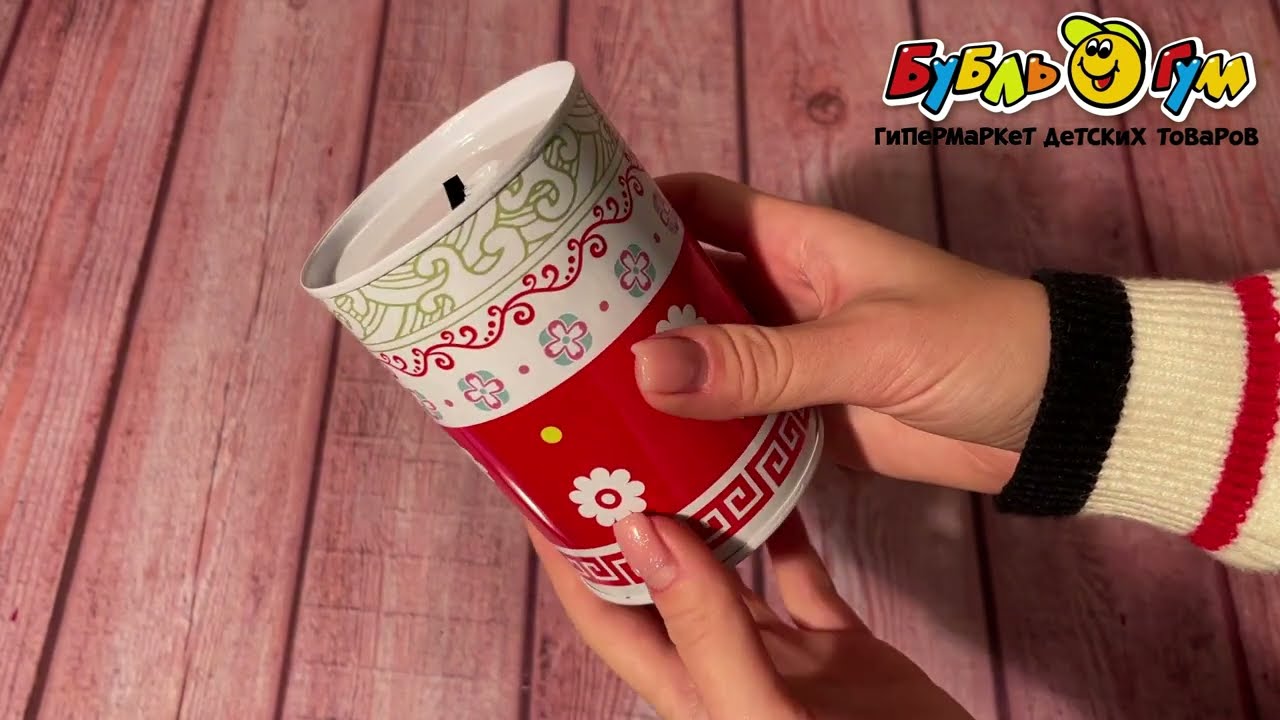 Копилка Банка жестяная с узором в ассортименте - видео