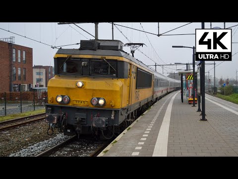 [4K] NS 1745 met 7711 als IC Berlijn razen door station Rijssen!