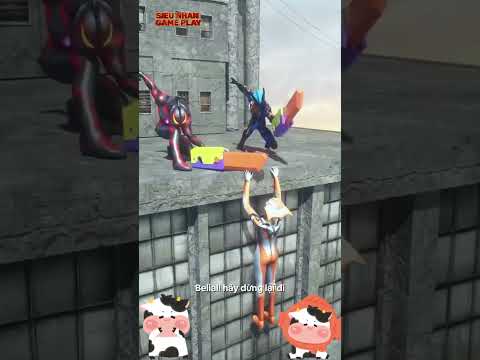 Ultraman Zero dùng nước thánh giải cứu Grigio #ultraman #ultramanfunny #cartoon #shorts