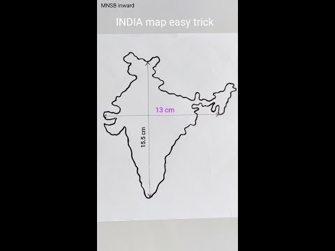 How to draw India outline map