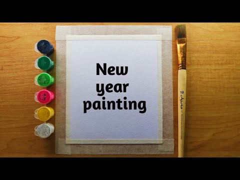 Happy New Year / New Year Drawing Easy / Happy New Year Drawing For Beginners / 2025