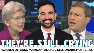 Elizabeth Warren Defends Zohran Mamdani As CNBC Millionaire Host Cries