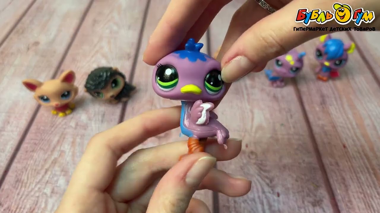 Набор фигурок мини-животных собачки и птички в ассортименте - видео