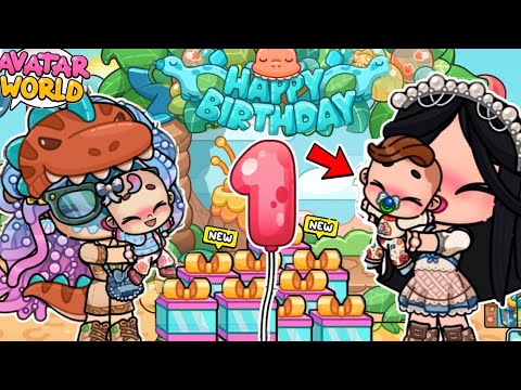 ¡¡MI HERMANA NALA NOS VISITO! 😍CUMPLEAÑOS NUMERO 1 DE MI BEBE EN LA GRANJA AVATAR WORLD |SOYFIFI✨