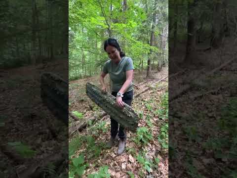 Off-roading to a campsite in Poland with… @evazubeck !