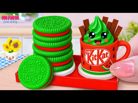 🍉Amazing Oreo Watermelon Cake vs KitKat Ice Cream🍉Best Mini Chocolate Cake Ideas | Mina Sweet Baking