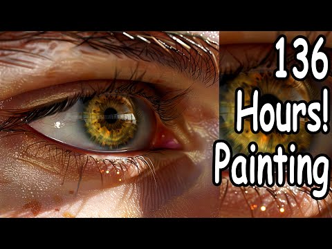 Realistic Eye Digital Painting – Time-Lapse