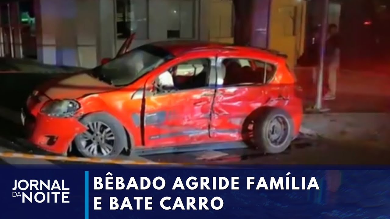 Bêbado agride família e bate carro na Grande São Paulo