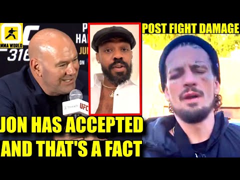 Dana White announces Jon Jones has accepted an offer to fight Tom Aspinall next,Merab almost takeout