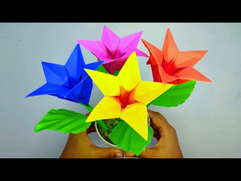 Origami Paper Flowers Making Video | Folding Paper Flower