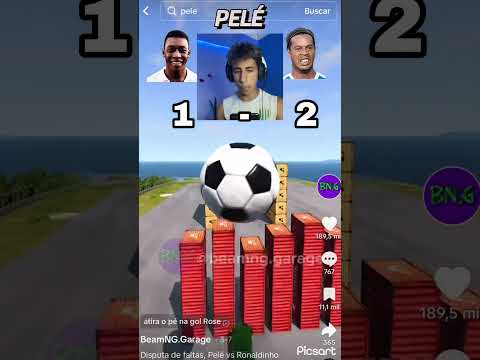 🇧🇷👑PELE vs RONALDINHO 🪄🇧🇷 💥PENALES pero con AUTOS😱 ¿quién gana?🤔