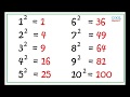 Square Roots and Perfect Squares