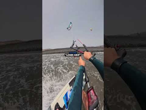 Kite Surfer Gets Dragged Into Danger…