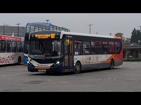 Buses at Lincoln Central Bus Station (28/10/2023)