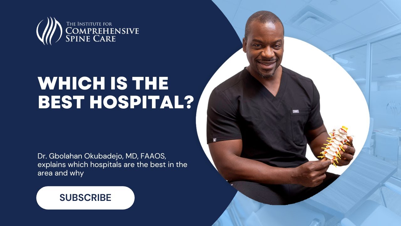 Doctor discussing best hospitals for spine care.