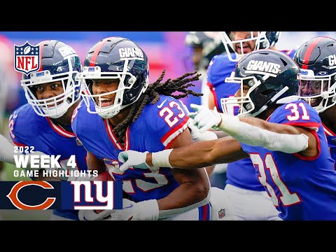 Chicago Bears vs. New York Giants | 2022 Week 4 Highlights video clip
