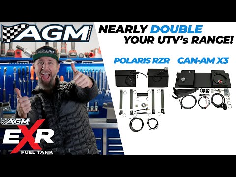 Nearly Double your Range! Can-am or Polaris RZR AGM EXR Fuel Tanks | Product Overview