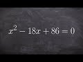 Completing the Square Concepts