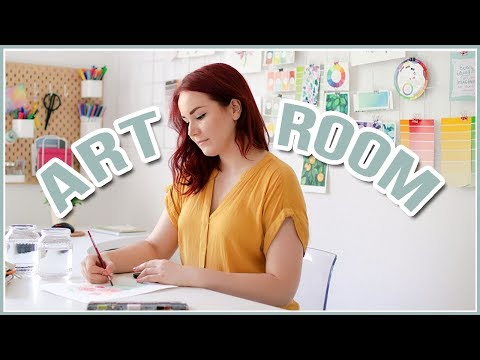 Art Studio Room Tour // DIY Wall Decor Ideas