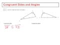 Congruent Triangles and Angles