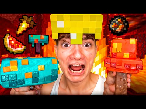 Comida do Minecraft na vida real + ASMR
