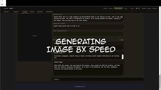Creating an adhoc scene in the graphic novel generator