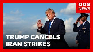 YouTube video thumbnail: Trump Cancels Iran Strikes Subject to Deal Being Made 'Rapidly'