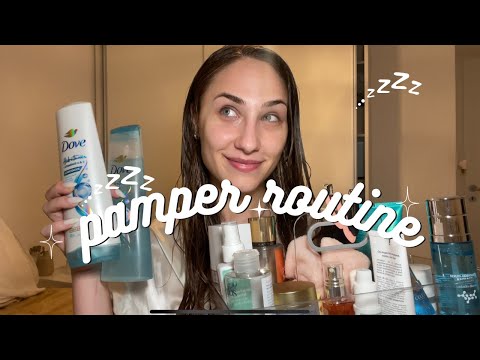 PAMPER ROUTINE - Get Unready With Me: rutina de hidratación de pelo & skincare