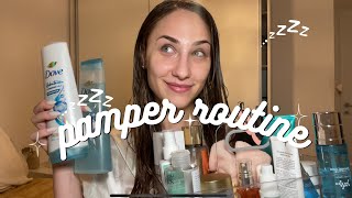 PAMPER ROUTINE - Get Unready With Me: rutina de hidratación de pelo & skincare