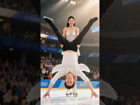 ❄️ Unbelievable Pair Performance - Fantastic! ✨⛸️ #ailookbook #iceskating #dance #sports
