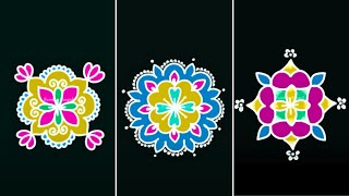 Triple Treat! 3 Bright and Beautiful Color Rangoli Designs You’ll Love | Muggulu Design