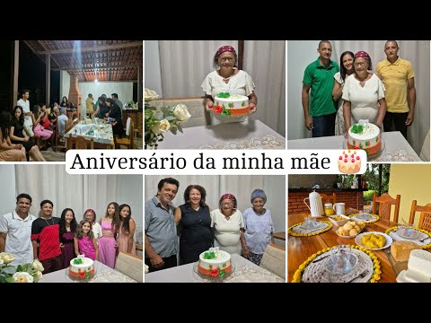 Dia de FESTA 🎉  família reunida pra comemorar o ANIVERSÁRIO da minha MÃE 🎂