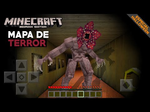 EL MEJOR MAPA DE TERROR PARA MINECRAFT PE 1.21 BEDROCK - MAPA de HORROR MCPE 1.21