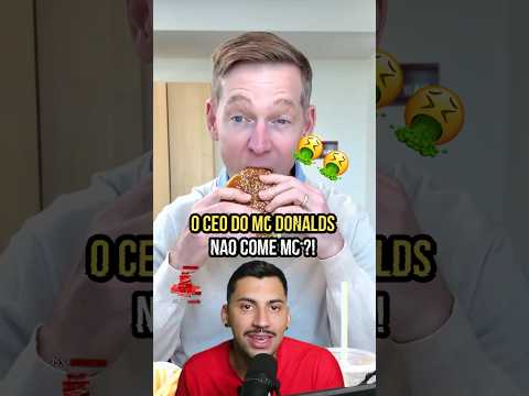 O CEO DO MC PARECE QUE ODIOU O NOVO HAMBURGUER DA DA REDE ! #mcdonalds #lanche #burgerking  #maromba